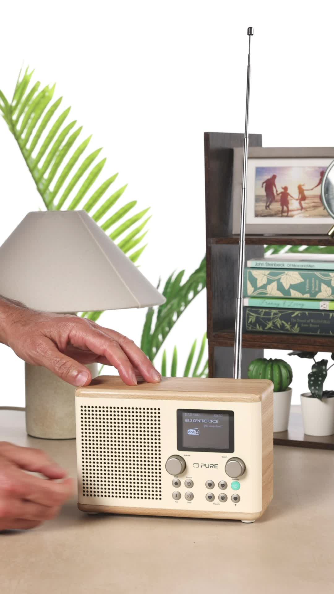 Lecteur CD & radio numérique - PURE - Classic C-D6 - Blanc Coton/Chêne