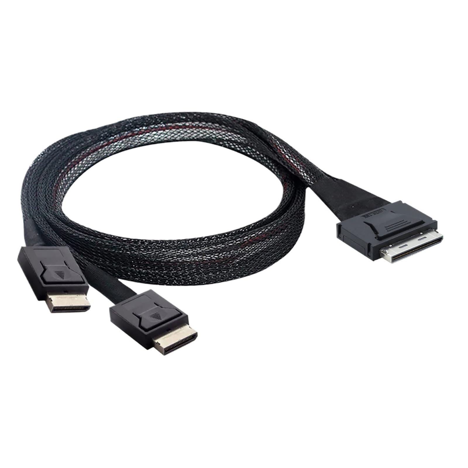 ZHANGLH - Cable activo de datos PCI-E Ultraport Oculink PCIe PCI-Express SFF-8611 8i a Dual 2X Oculink SFF-8611 4i PCI-Express Cable