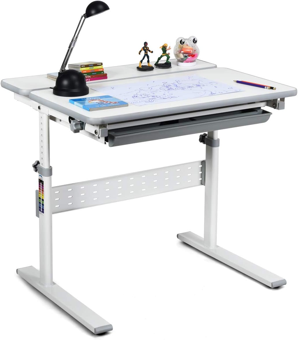 BABY JOY Kids Desk, Height Adjustable, Children Interactive