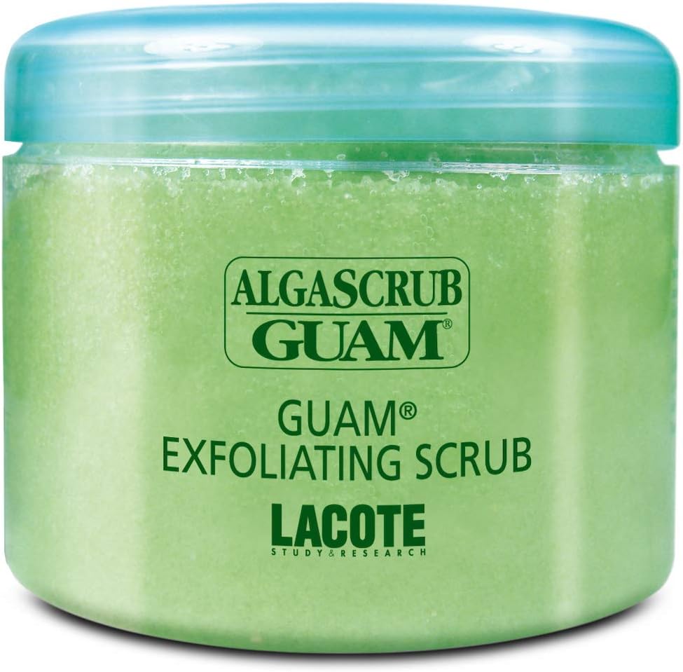 ALGASCRUB, Anti Cellulite Scrub, Exfoliating Body Scrub for Cellulite with Essential Oils, Sea Salt and Seaweed, LARGE SIZE 1.5LB | By Guam Beauty