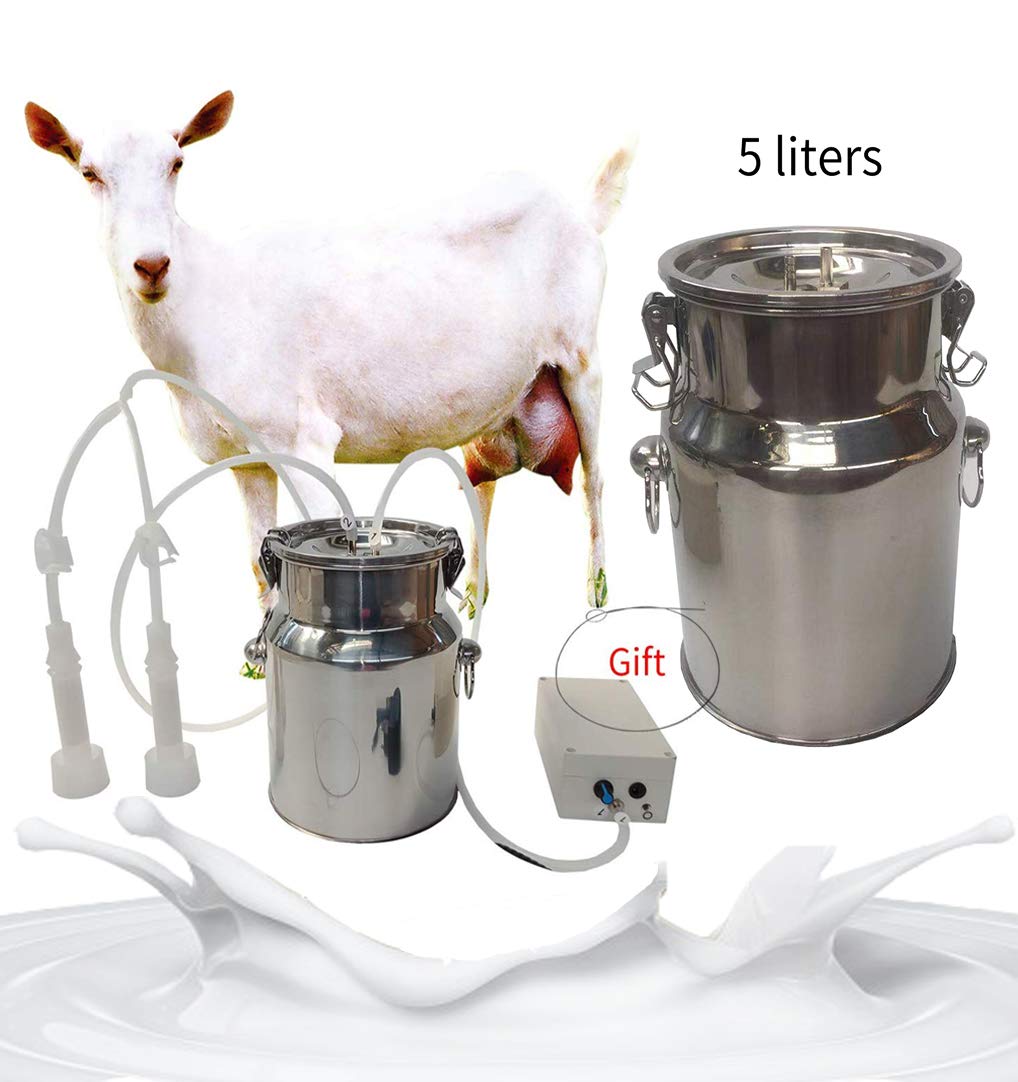 Buy CLORIS Electric Pulsation Milking Machine, 5L Portable Cow Milking