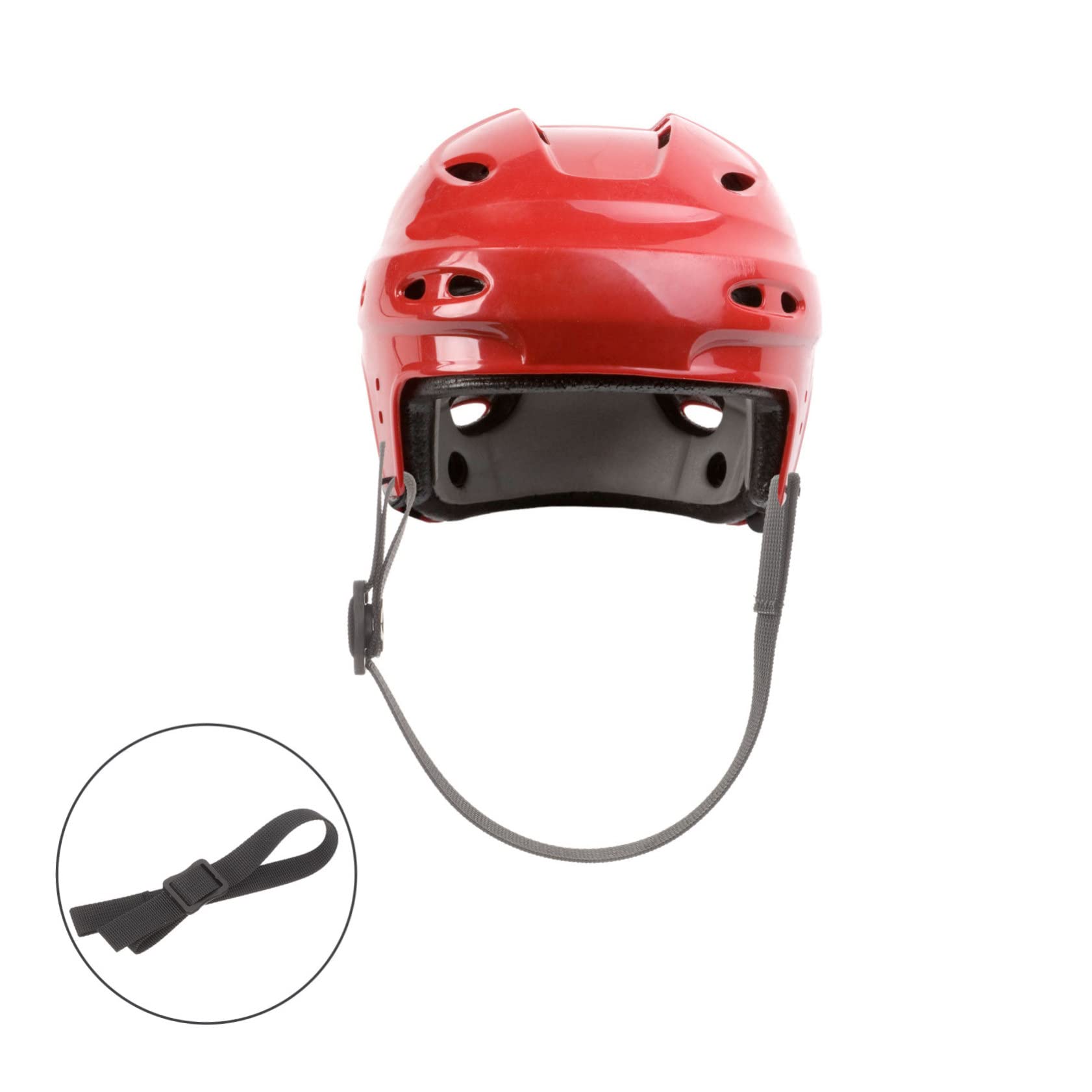 POPETPOP Casco de Hockey de sujeción mentón reemplazo de Hockey Titular Chin Strap Correa de Barbilla Kit de reparación de Casco de Hockey Accesorio de Hockey poliéster Black