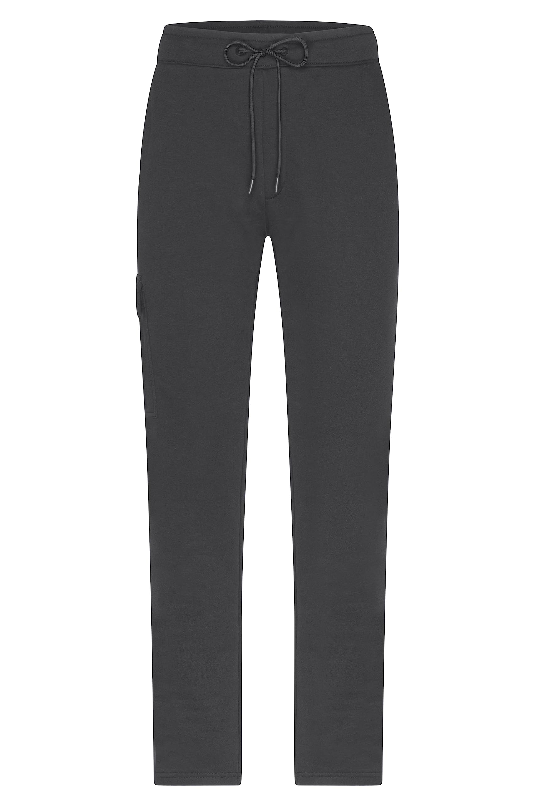 James & Nicholson Herren Lounge Hose Modische Sweat-Hose aus Bio-Baumwolle im Cargo-Style; Farbe graphite, Größe L