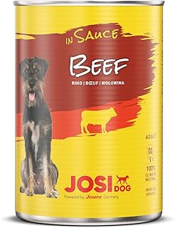 JosiDog Beef in Sauce (12 x 415 g) | Nassfutter in Sauce mit Rind | für ausgewachsene Hunde | Hundefutter | powered by JOSERA product image