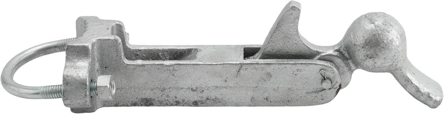 Plum Fittings Chain Link Fence Gate Holder 1 5/8" or 2" [1 7/8" OD] | Duckbill Gate Holdback | Props Gate Open