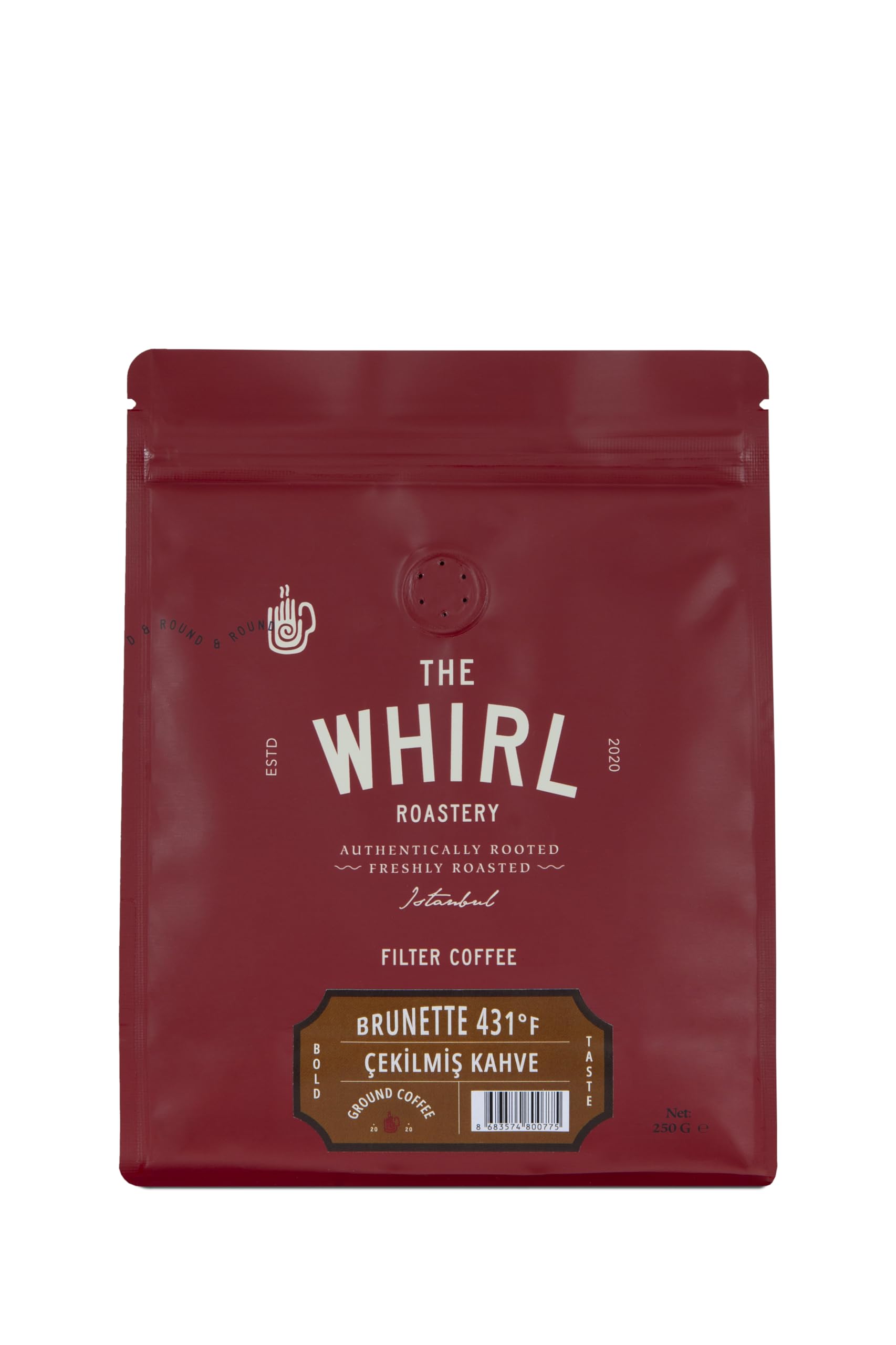 THE WHIRL Filtre Strong 431°F Öğütülmüş 250 g