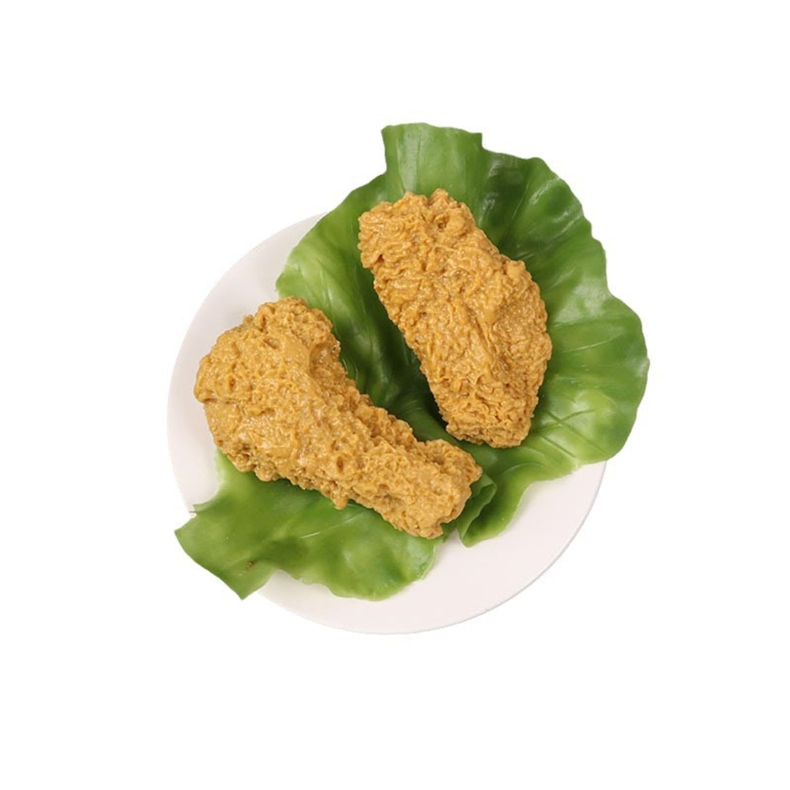Vdaxvme 4pcs Simulated Food Fried Chicken Legs Wing Food Model Food Dish Props Chicken Wing Artificial Food for Party Kitchen