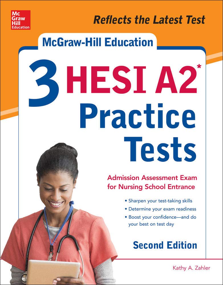 McGraw-Hill Education 3 HESI A2 Practice Tests, Second Edition: 9781260019902: Medicine & Health Science Books @ Amazon.com mcgraw-hill-education-3-hesi-a2-practice-tests-second-edition-9781260019902-medicine-health-science-books-amazon-com