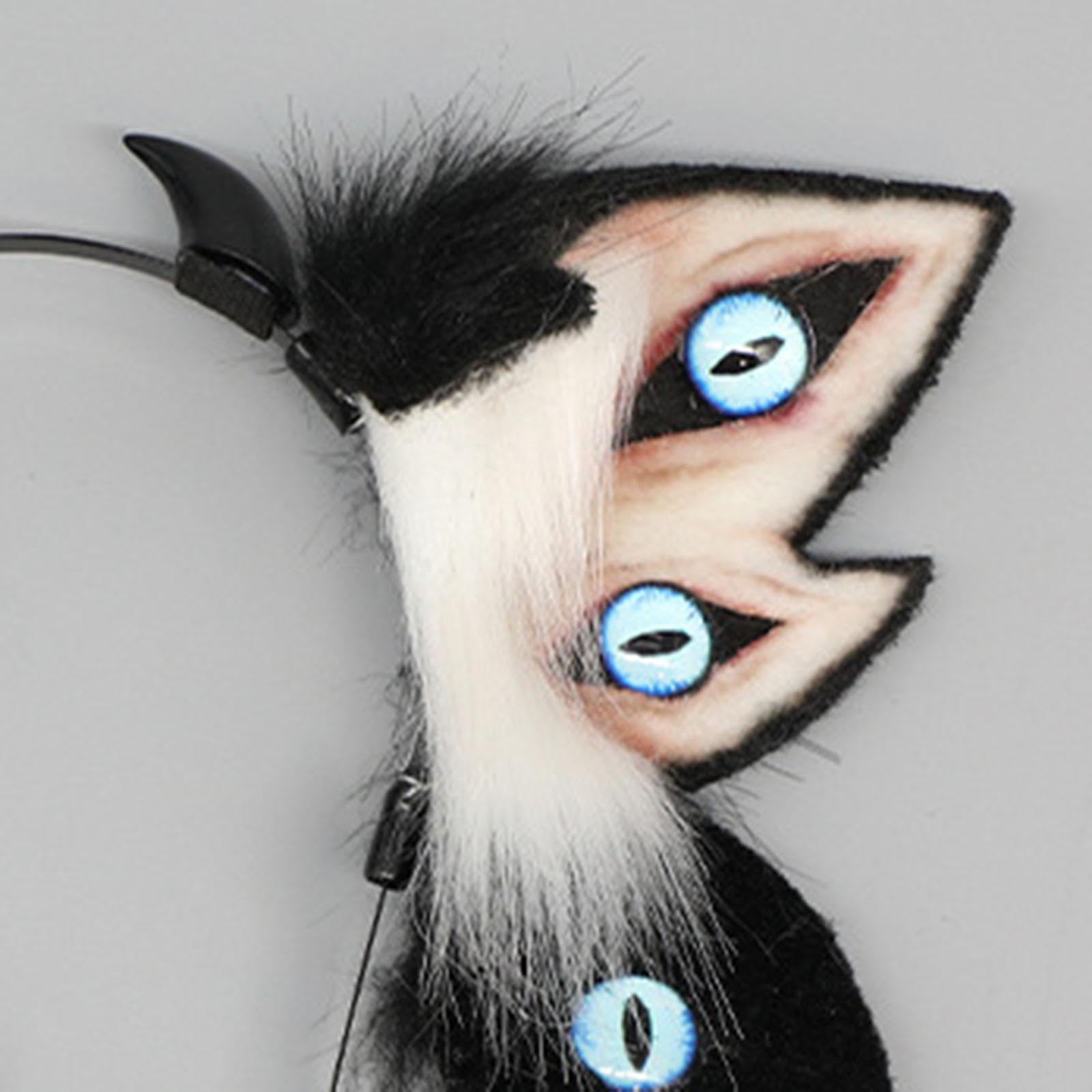 TISHITA Diadema con Orejas de Animales para Disfraces, Ideal para Fiestas Temáticas Y Festivales para Adultos.