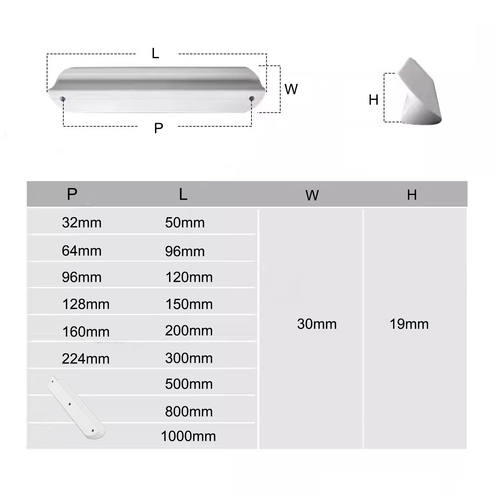2 Piezas Tiradores para Muebles,Manijas de Puertas,Manillas de barra de Aluminio,Pomos para Armarios de la Cocina,Cómodas,Puertas y Cajones,con Ttornillos (Longitud 500mm,Marrone)