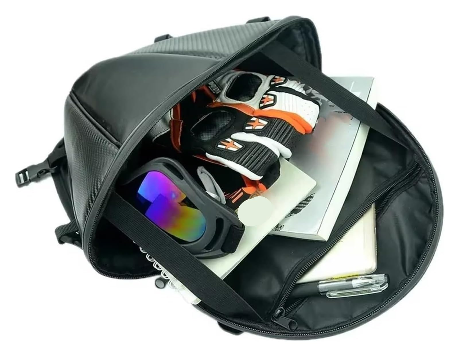 Moto Paraurti Borsa Moto Bagagli Coda Sport Guida Posteriore Scooter Laterale Schienale Sella Borsa