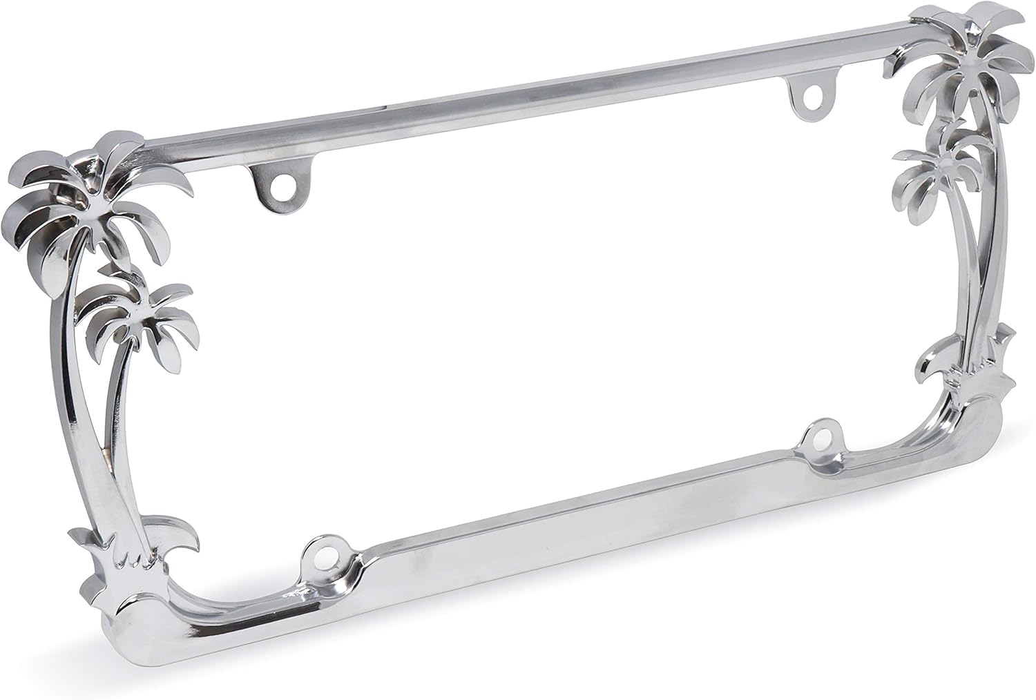 Cruiser Accessories 19003 Palm Tree License Plate Frame, Chrome