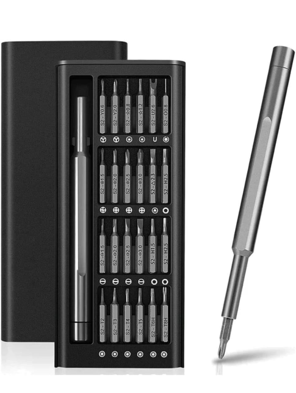 See full amazon price history chart for Mishwaan 24 In 1 Mini Precision Screwdriver Set with Magnetic Head & S2 Steel Bits for Mobile Phone, Tablet, PC & Household Repair Tool Kit - Black Mishwaan 24 In 1 Mini Precision Screwdriver Set with Magnetic Head & S2 Steel Bits for Mobile Phone, Tablet, PC & Household Repair Tool Kit - Black (B0DHGHST2P) Amazon Price History, Amazon Price Tracker
