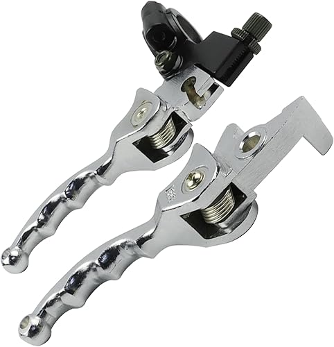 Miniatura 7 de FLYPIG Palanca de freno de embrague de aluminio plegable para manillar de 0.866 in, 7/8 pulgadas, apta para 50 cc, 70 cc, 90 cc, 110 cc, 125 cc,