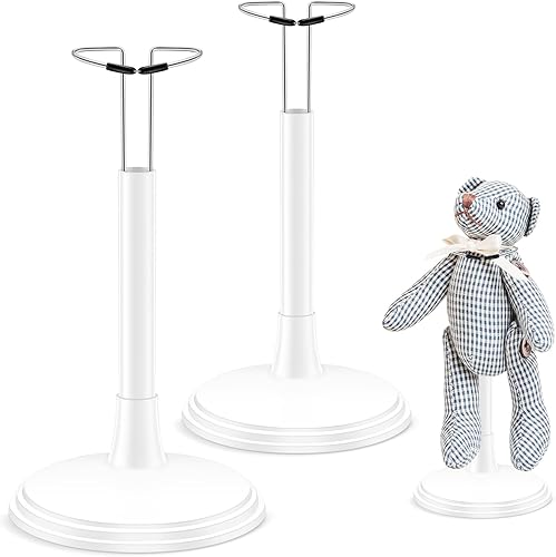 Gadpiparty 2Pcs Doll Support Stand Holder Portable Figures Doll Bear Toy Adjustable Organizer Display Rack Bracket Holder Frame Rack s Accessories