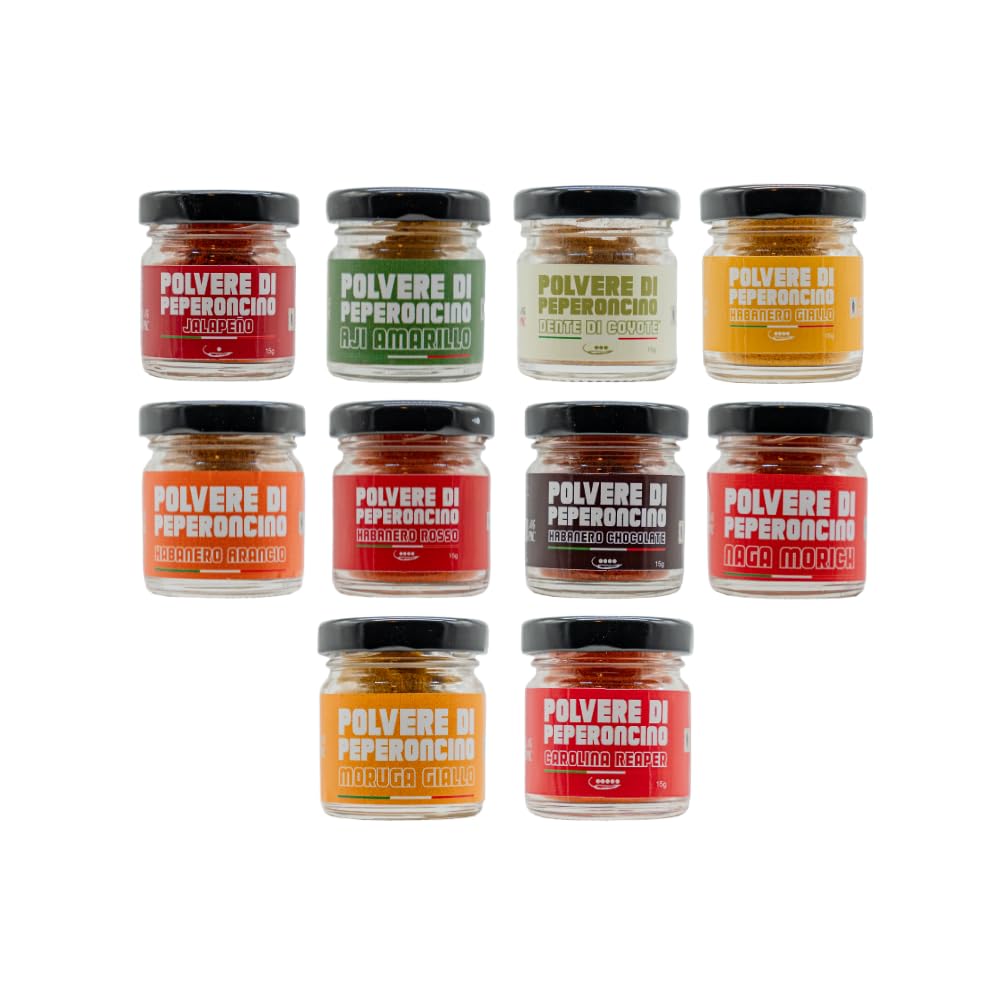 KIT HOT COLLECTION - Polveri di peperoncino Mr PIC® - Mr PIC®: il Peperoncino Toscano di qualità - Carmazzi: la più ampia linea di prodotti piccanti in Italia