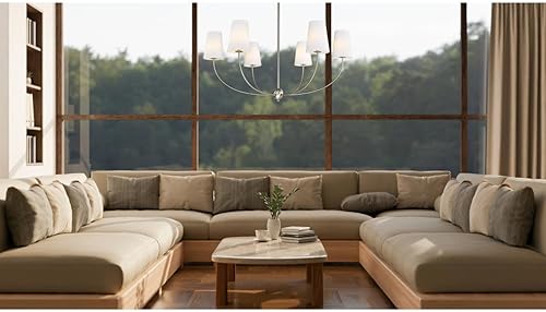 Miniatura 3 de Z-Lite Lighting 3040-42BN Shannon Six Light Chandelier Chandelier Brushed Nickel