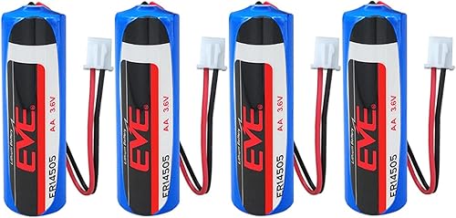 POWCAMAH Paquete de 4 baterías de litio ER14505 de 3.6 V de 2700 mAh tamaño AA para medidor de electricidad de agua, sistema de alarma de seguridad,
