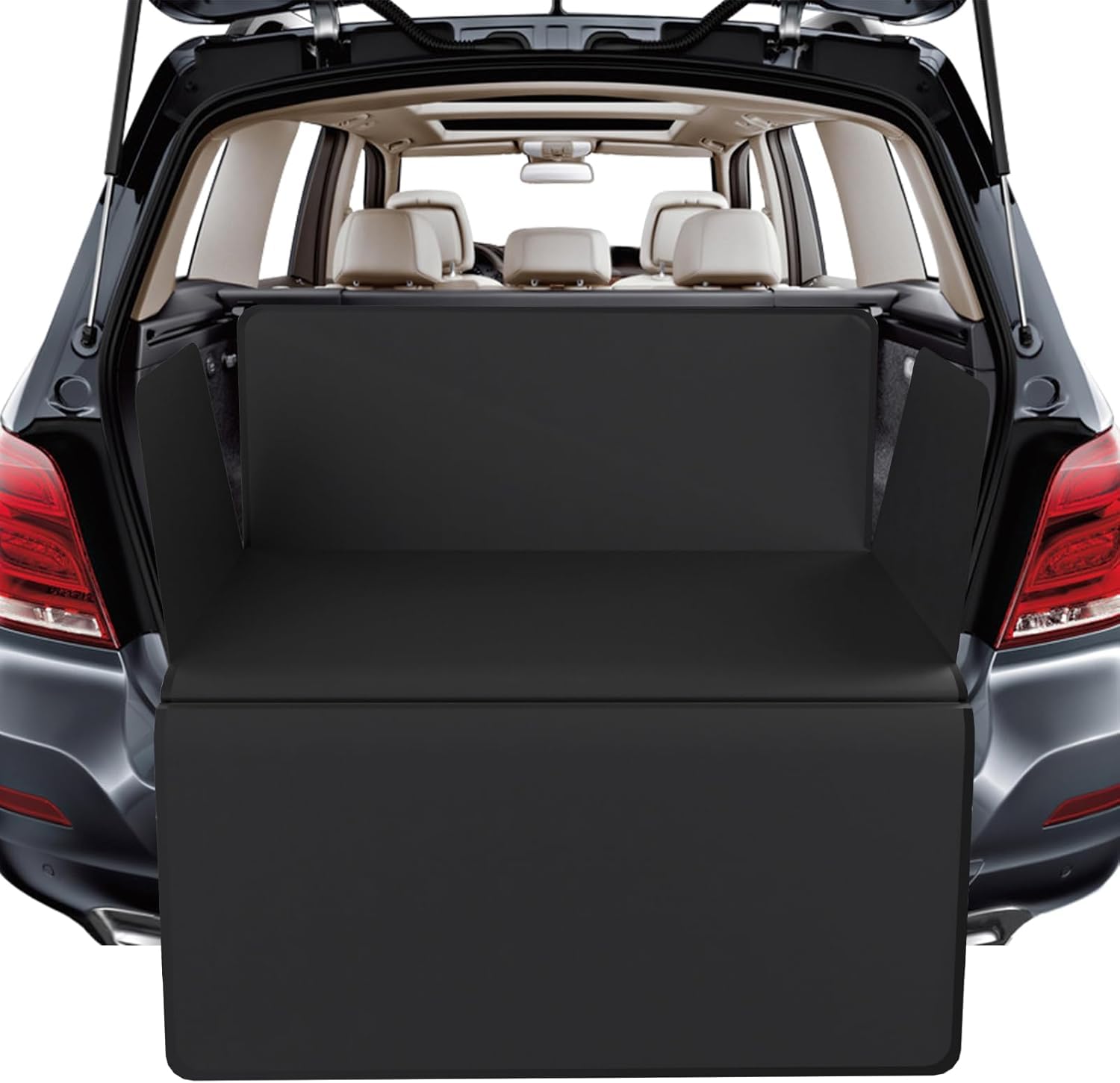 BREEZENEST Waterproof Non-Slip Car Boot Liner for Dogs – Full Coverage Pet Trunk Mat, Scratch-Resistant & Washable Car Boot Covers for Dogs
