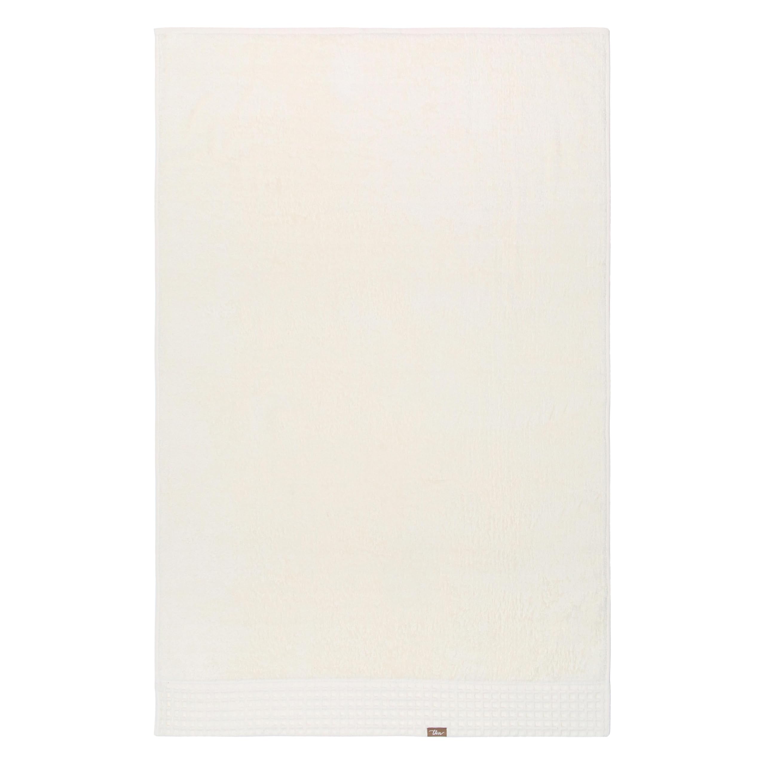 THUN Telo doccia crema, 100% cotone, Collezione Iconic Elengance, 90 x 140 cm