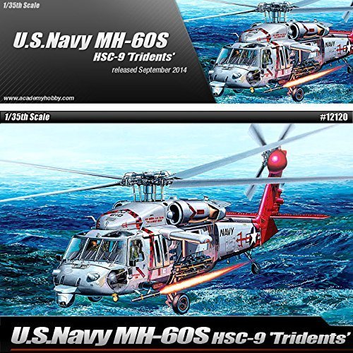 Kit de modèle en plastique MH-60S HSC-9 Academy 12120 hélicoptère militaire 1/35