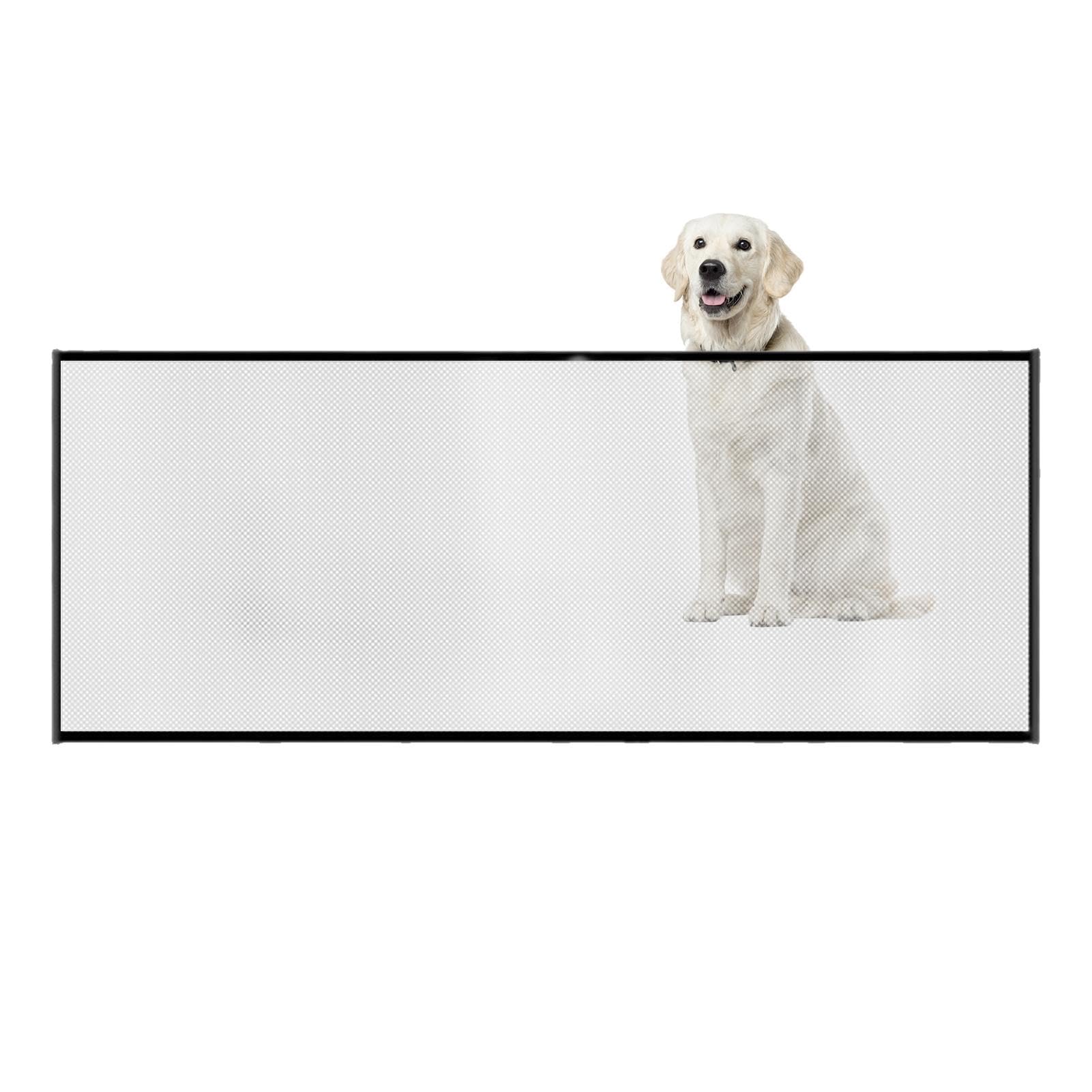 Baby Gate | Retractable Stair Gate for Baby and Pets | Mesh Retractable Stair Gate | Stair Gates for Baby and Dogs, No Drilling, Baby Gate for Stairs/Doorways/Hallways/Outdoor