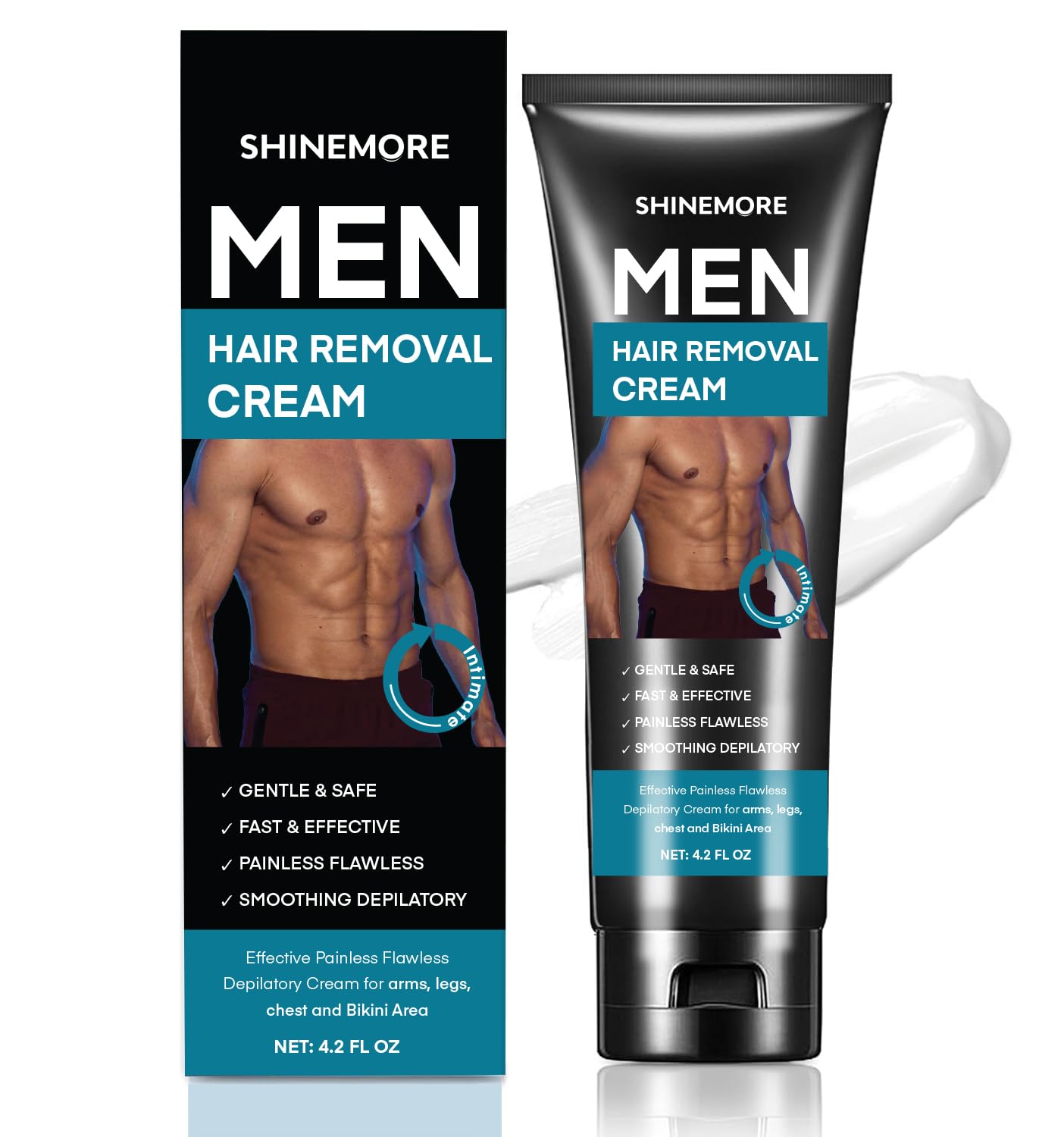Intimate/Private Hair Removal Cream for Men: Effective Painless Flawless Soothing Depilatory Cream for arms legs chest and Pubic Area – Suitable for All Skin Types 120ml Intimate/Private Hair Removal Cream for Men: Effective Painless Flawless Soothing Depilatory Cream for arms legs chest and Pubic Area – Suitable for All Skin Types 120ml