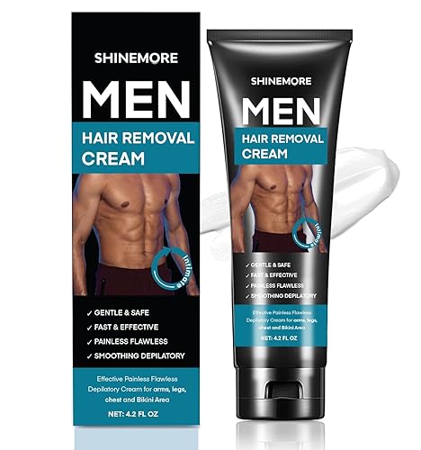 Crema depilatoria íntimaprivada para hombres Crema depilatoria efectiva sin dolor e impecable para brazos, piernas, pecho y área púbica - Adecuado