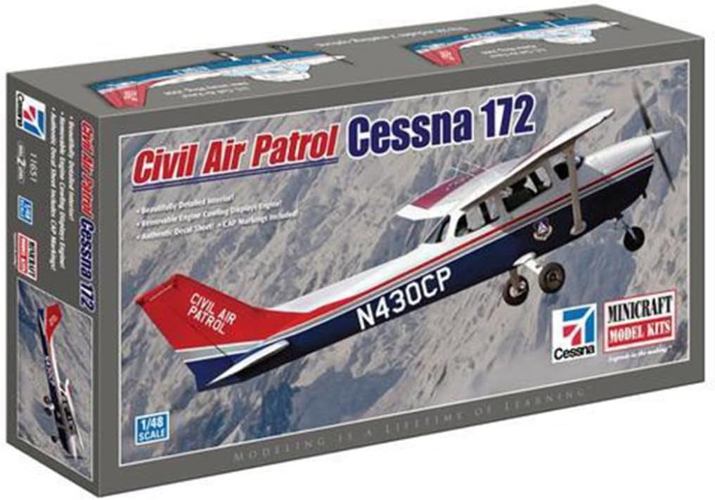 Minicraft Models Cessna 172 Civil Air Patrol 1/48 Scale