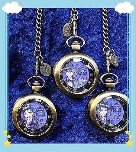 Amazon ツイステッドワンダーランド ツイステ プレミアム懐中時計 オクタヴィネル寮 3種 ジェイド フロイド アズール イニシャル チャーム 懐中時計 腕時計 通販