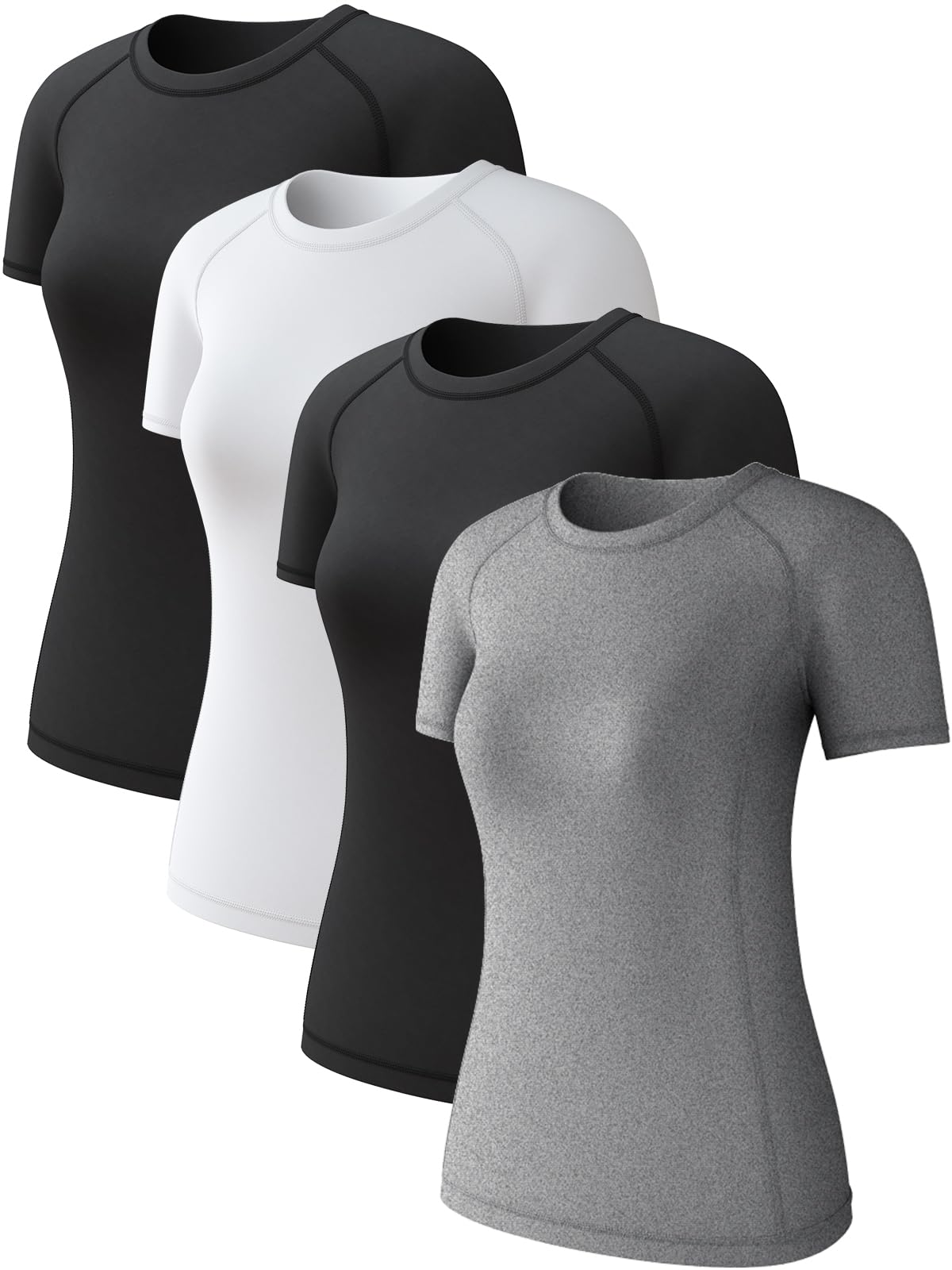 Womens Long Sleeve Compression Shirts Sun Protection Workout Underscrubs