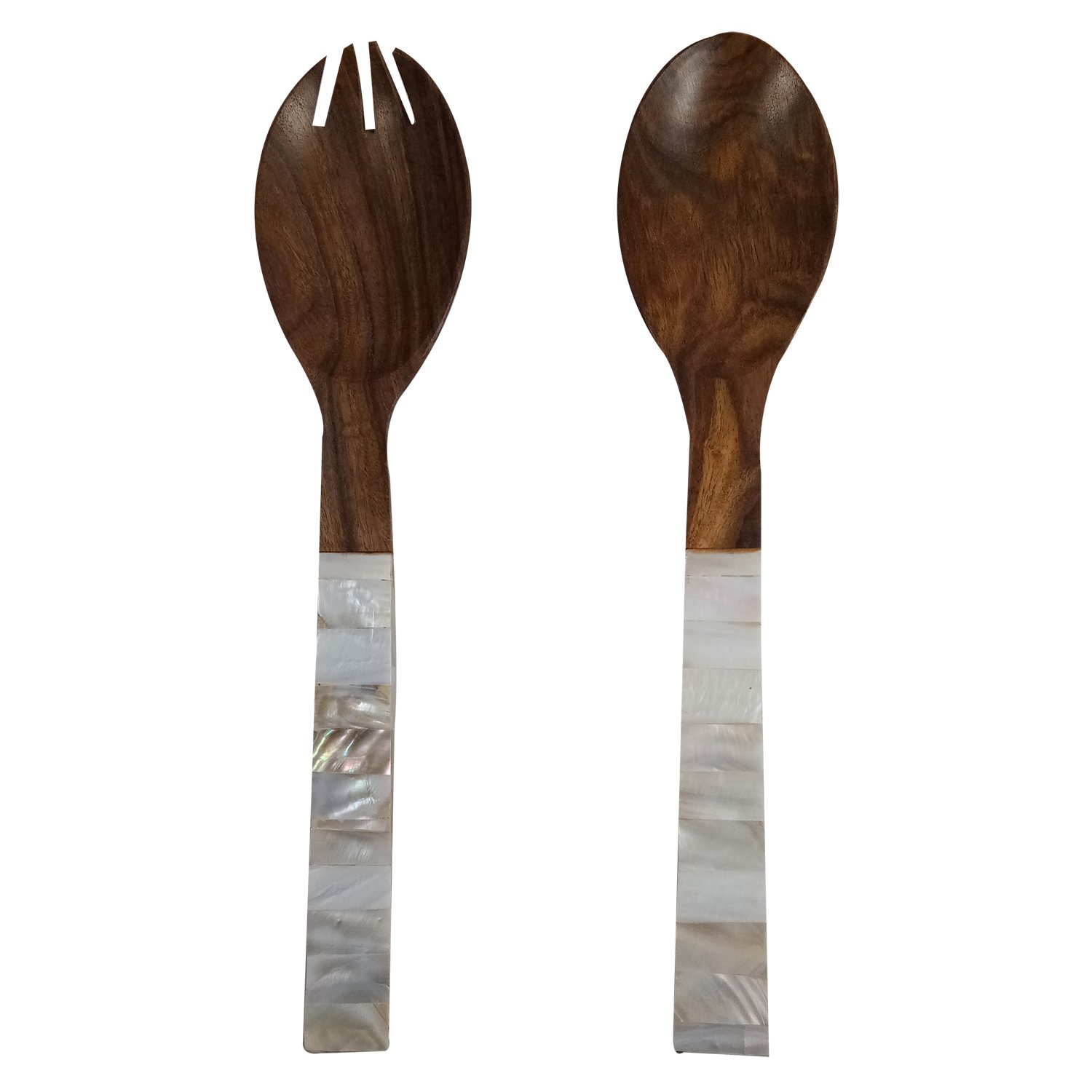 India Meets India Handicraft Seasheel Serving Spoons Dinner Spoon, Best Gifting, Made by Awarded Indian Artisan
