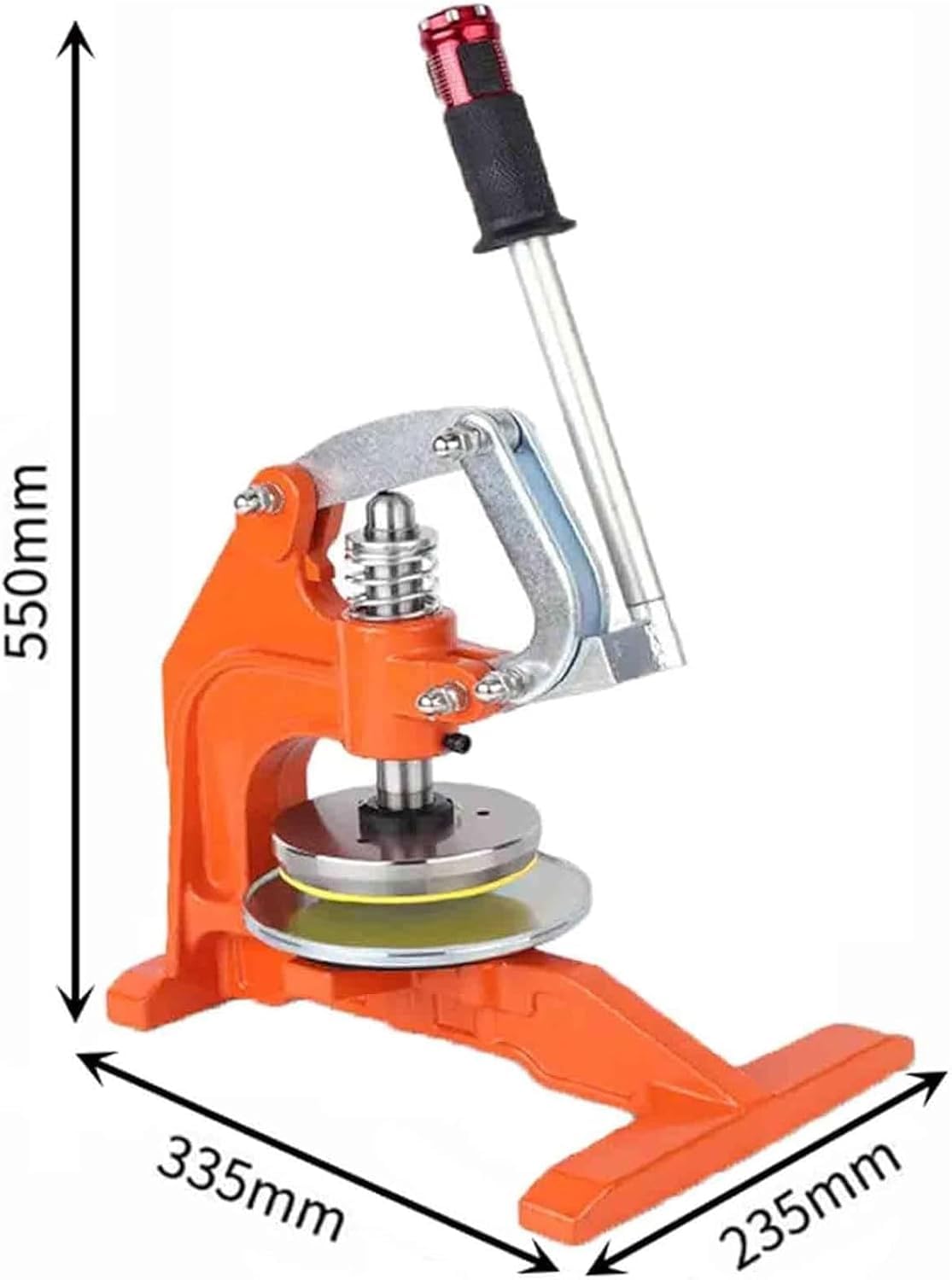 Taglierina circolare per campioni di tessuto, coltello per campionamento a pressione manuale per tessuti, tappeti, carta e schiuma, 100 cm²