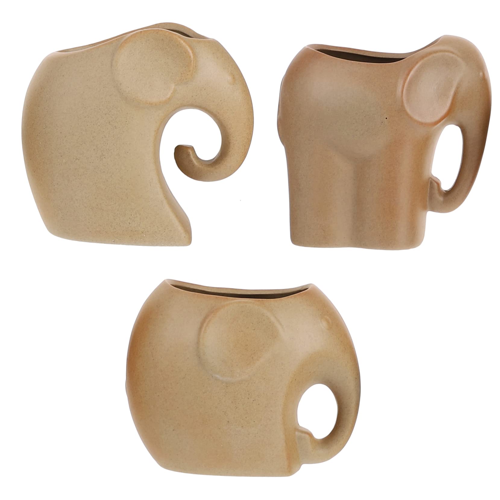 Pots de fleurs éléphants originaux en céramique : idée cadeau décoration maison