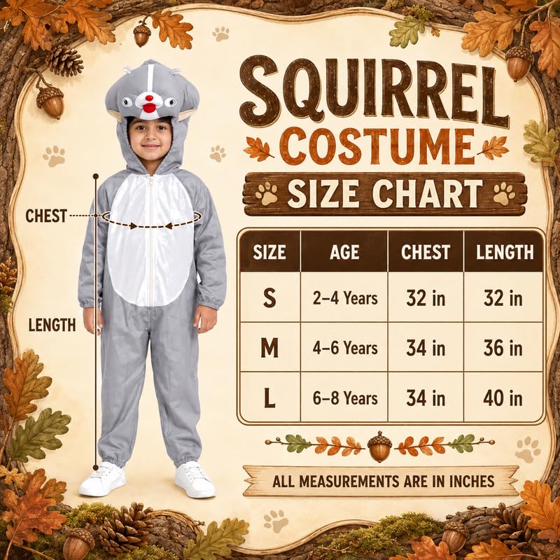 Image of Animal Costume for Kids | Plush Fancy Dress Costume for Boys & Girls |School Fancy Dress, Annual Day, Jungle Theme, Role Play, Halloween & Birthday Party