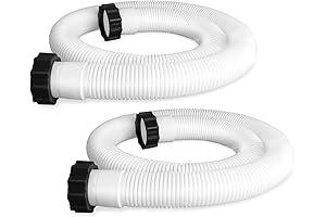 2 Pcs Pool Hoses for Above Ground Pools - 1 1/2-Inch Diameter,...