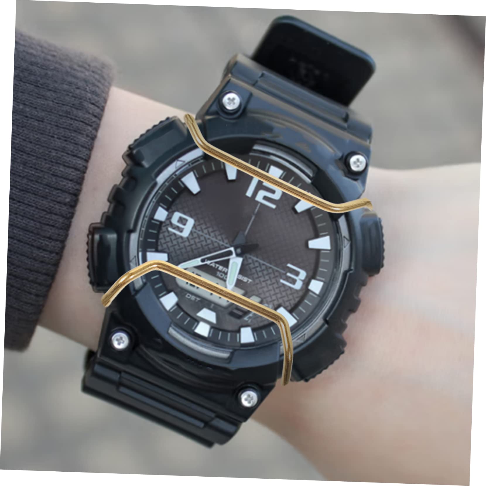 Artibetter 5pièces Bumper De Inoxydable pour Montre Coque Robuste Et Légère pour Écran De Montre Accessoire Pratique pour Les Modèles