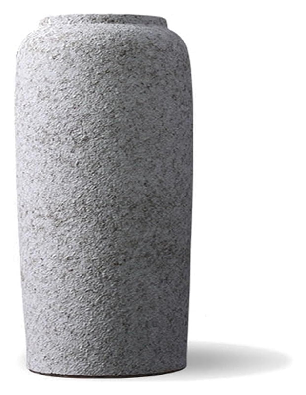 asdchZen Vase Floor Vase Large Size Living Room Flower Arrangement Pottery Jar Distressed Cylinder Ceramic Vase Good For Decor,One Color-24 * 60cm