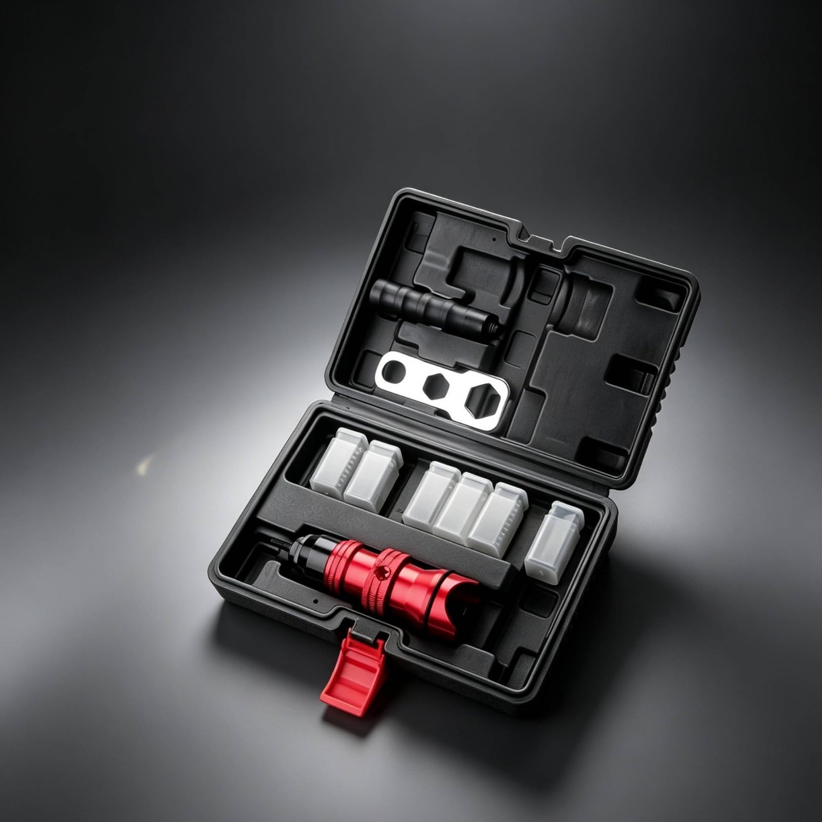 harayaa Adattatore Rivetti Elettrico Kit Rivettatrice per Trapano Testa Conversione Set Rivetti Multiple Misure Chiave Piastra Multi Foro Corpo in Alluminio