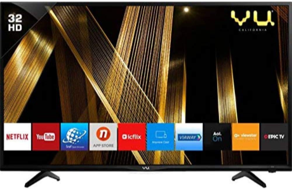 VU 80 cm (32 Inches) HD Ready Smart LED TV 32GVSM (Black) (2019 Model)