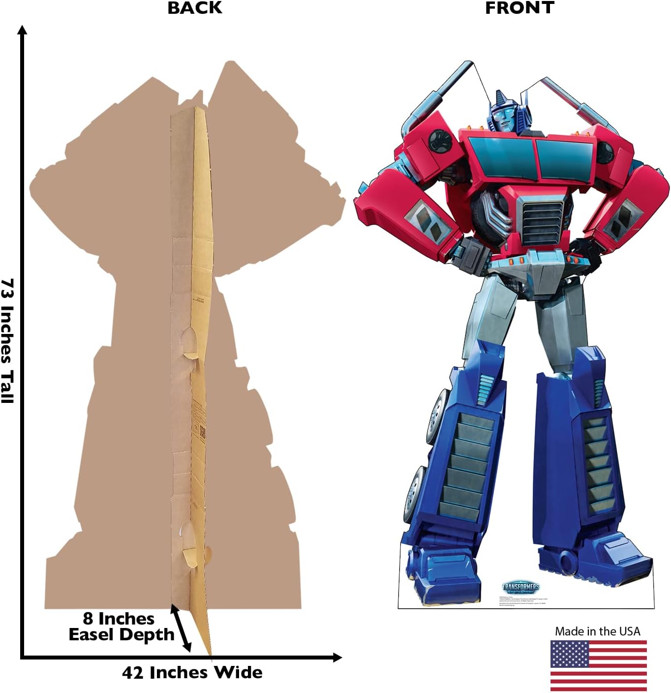 Cardboard People Optimus Prime Cardboard Cutout Standup - Transformers: EarthSpark (TV Series)