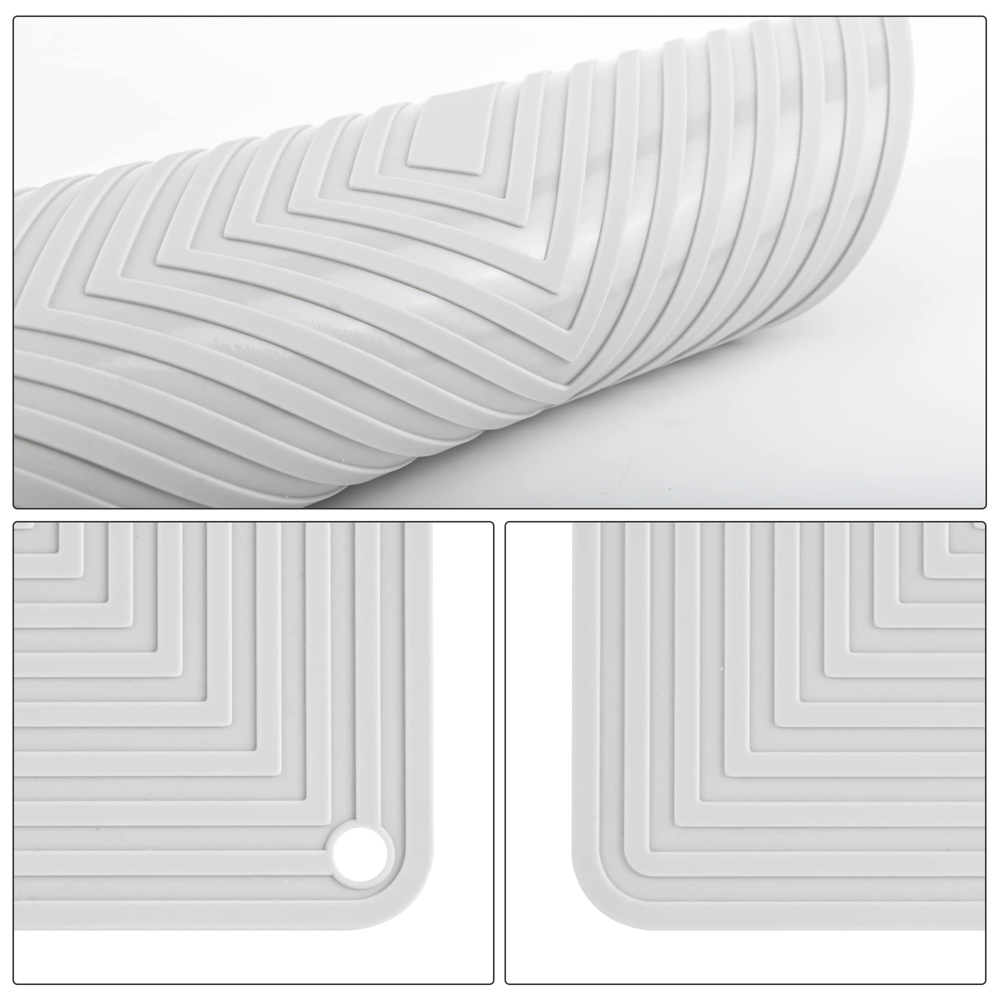 Monomono Silikon Untersetzer Set - 2 Farbige Hitzebeständige Topflappen Für Küche & Co