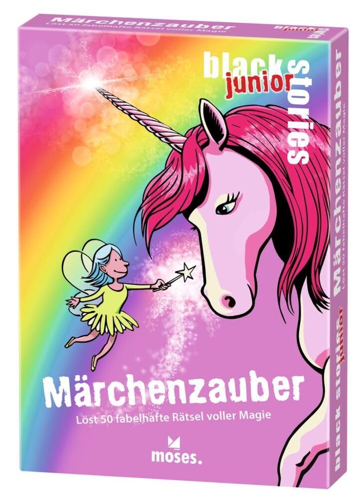 black stories Junior - rainbow stories: 50 fabulous tricky puzzles full of magic