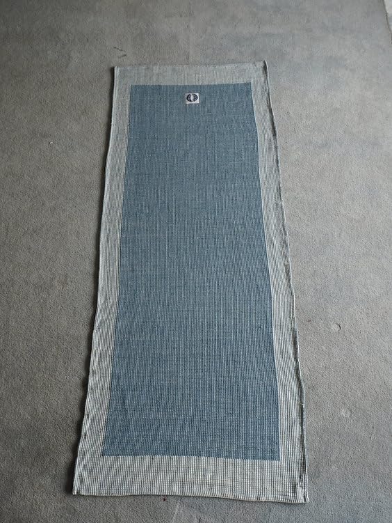 Restorative Yoga Mat – Soft Woven Cotton Meditation Mat | Thick Cushioned Exercise Mat for Yoga, Stretching, Pilates & Floor Work | Non-Slip Comfortable Floor Mat Sky Blue-image-27