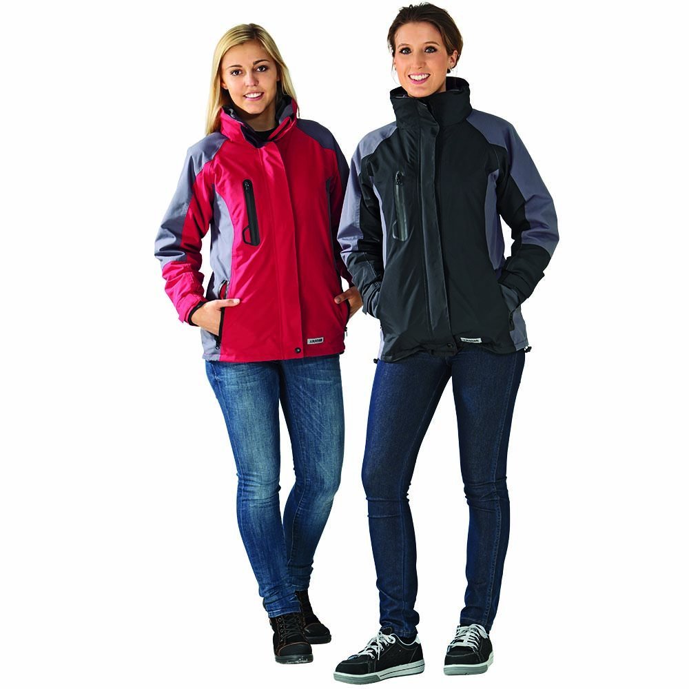 Planam Winter Shape 3637048 - Chaqueta para mujer (talla M), color rojo y gris