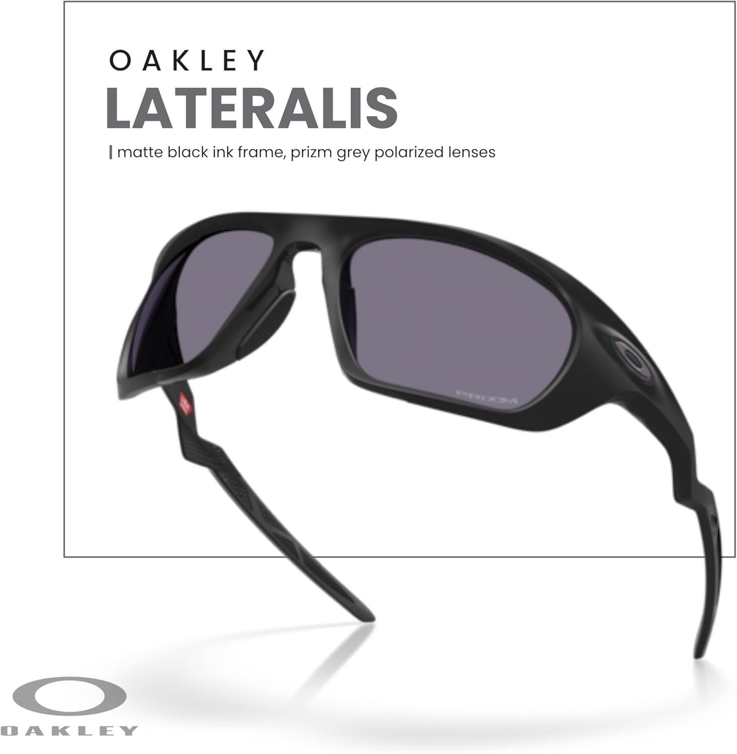 Oakley OO9431 Lateralis Rectangle Sunglasses For Men+ Bundle Accessory Leash Kit, Microfiber Pouch - Image 5