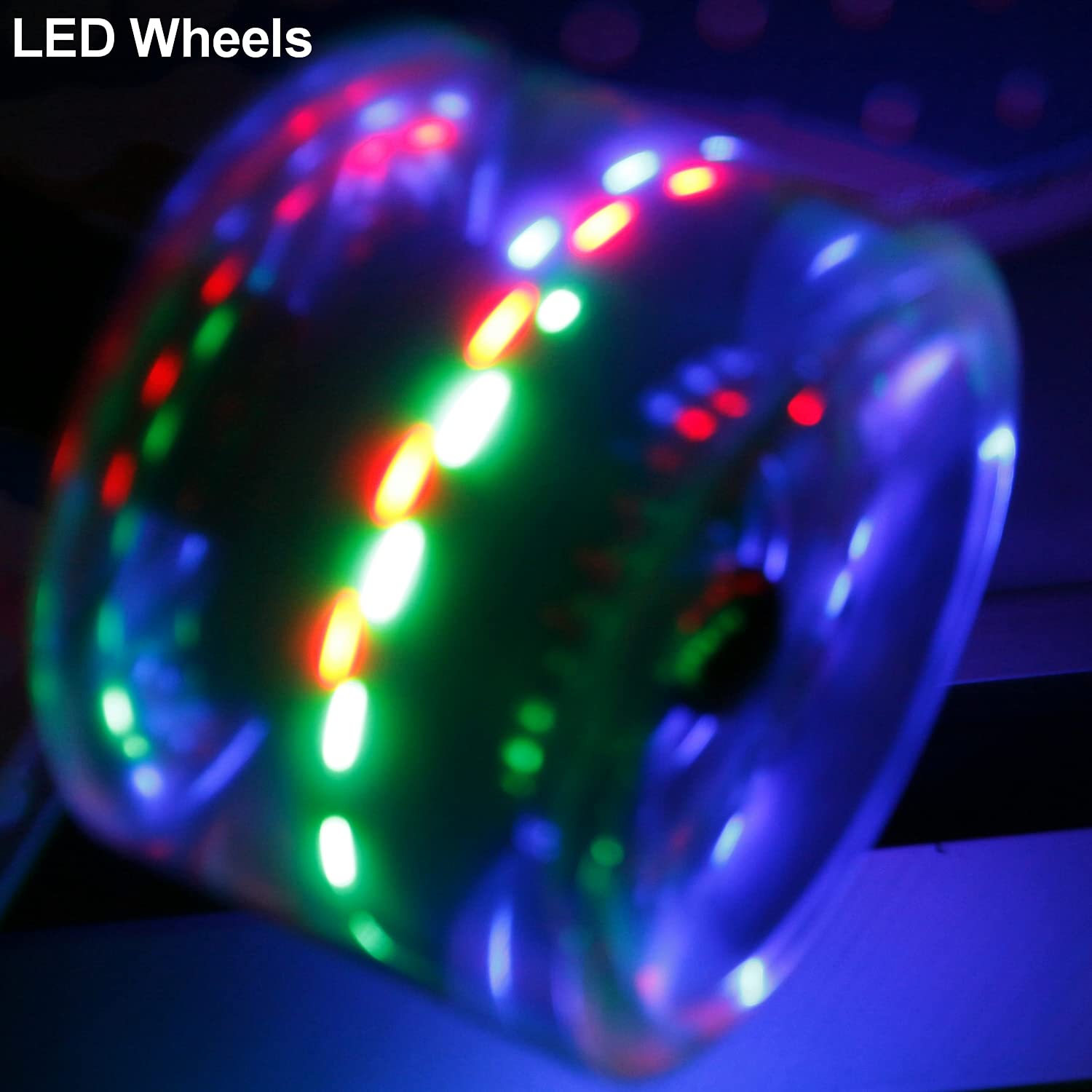 Flex2 Longboard Camber planche à roulettes fleur bleue LED bois d'érable jusqu'à 84 kg