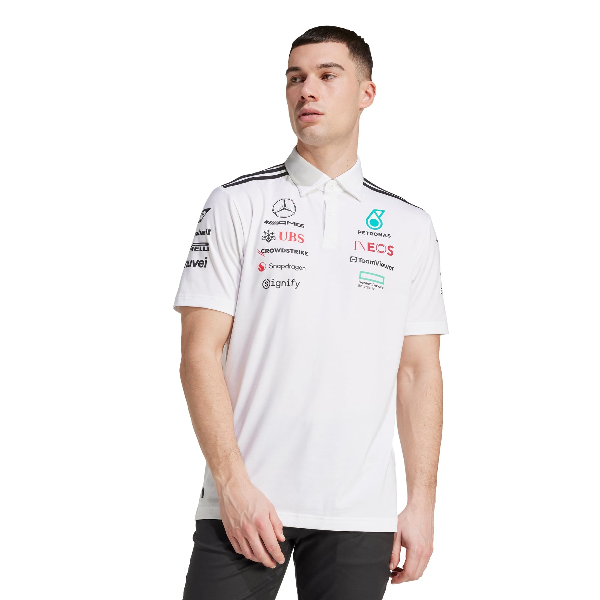 Adidas Hombre Mercedes - AMG Petronas Formula One Team Team Polo White Men