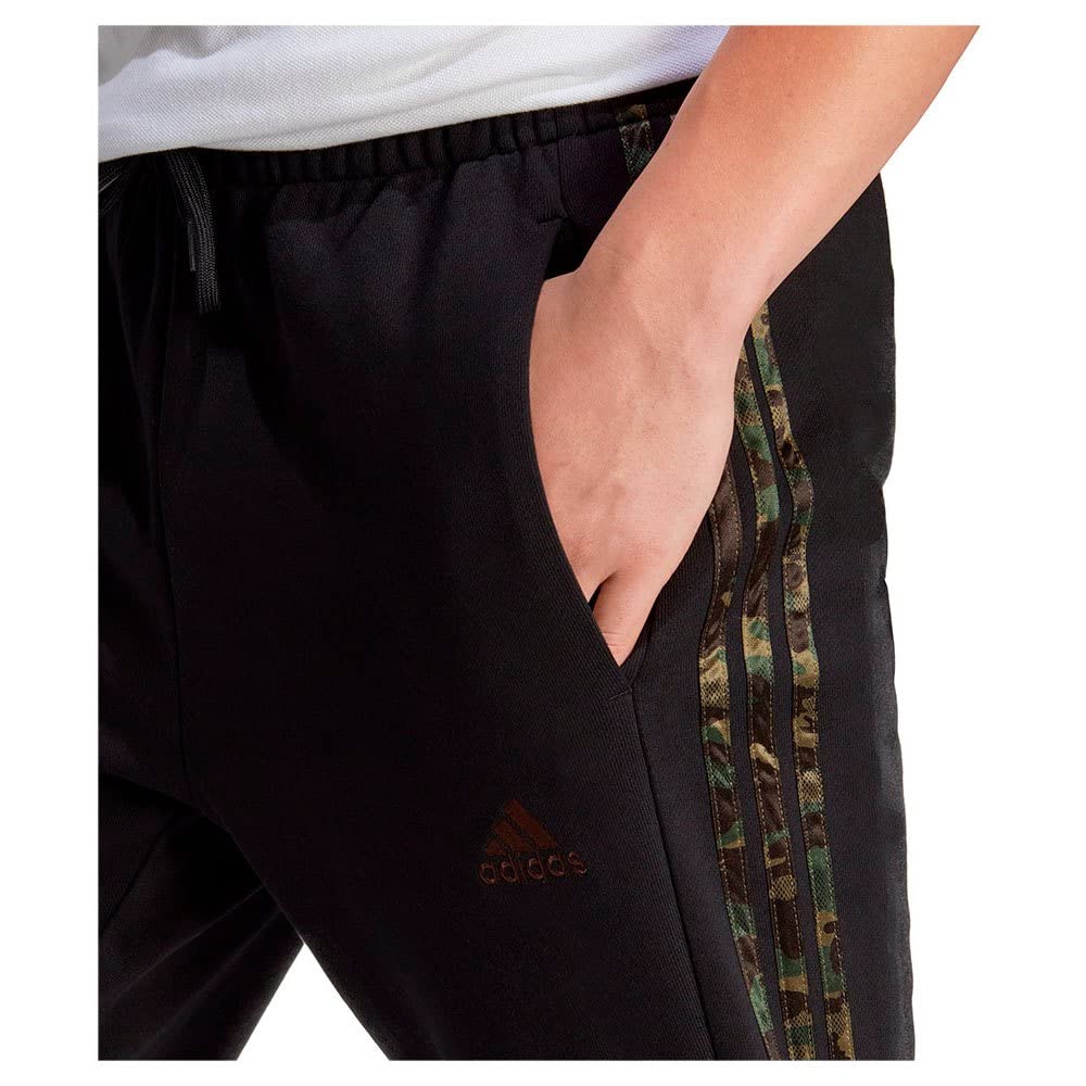 Adidas Essentials Single Jersey Tapered Elasticized Cuff Logo Pants - Pants Hombre
