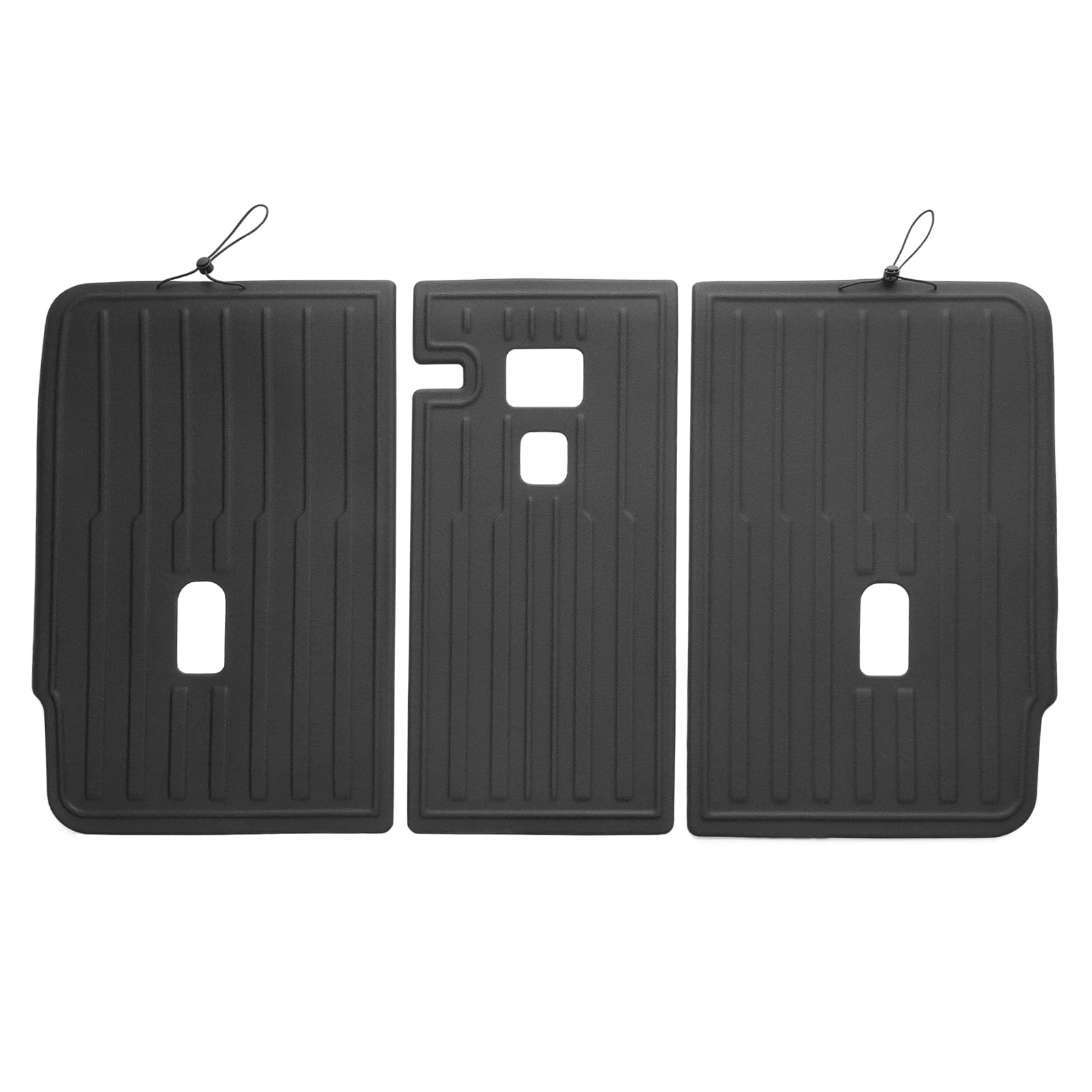 [Lot de 3] GAFAT Nouveau Tesla Model Y Juniper 2025 2026 Tapis de Coffre pour Siège Arrière, Tapis TPE Toutes Saisons, Scan 3D Original, Protection 360 °, Tesla Model Y 2025 Accessoires (Pas Stαndαrd)